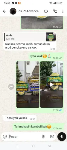 Testimonial Papan Bunga Pernikahan cihujan
