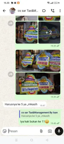Testimonial Papan Bunga cihujan