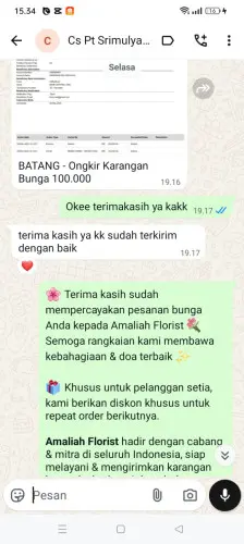 Testimonial Papan Bunga cihujan