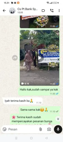 Testimonial Papan Bunga cihujan